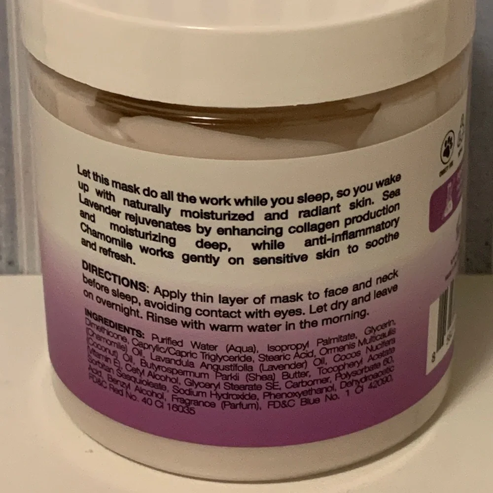 Vitamins and Sea Beauty Sea Lavender Chamomile Overnight Hydration Sleep Mask